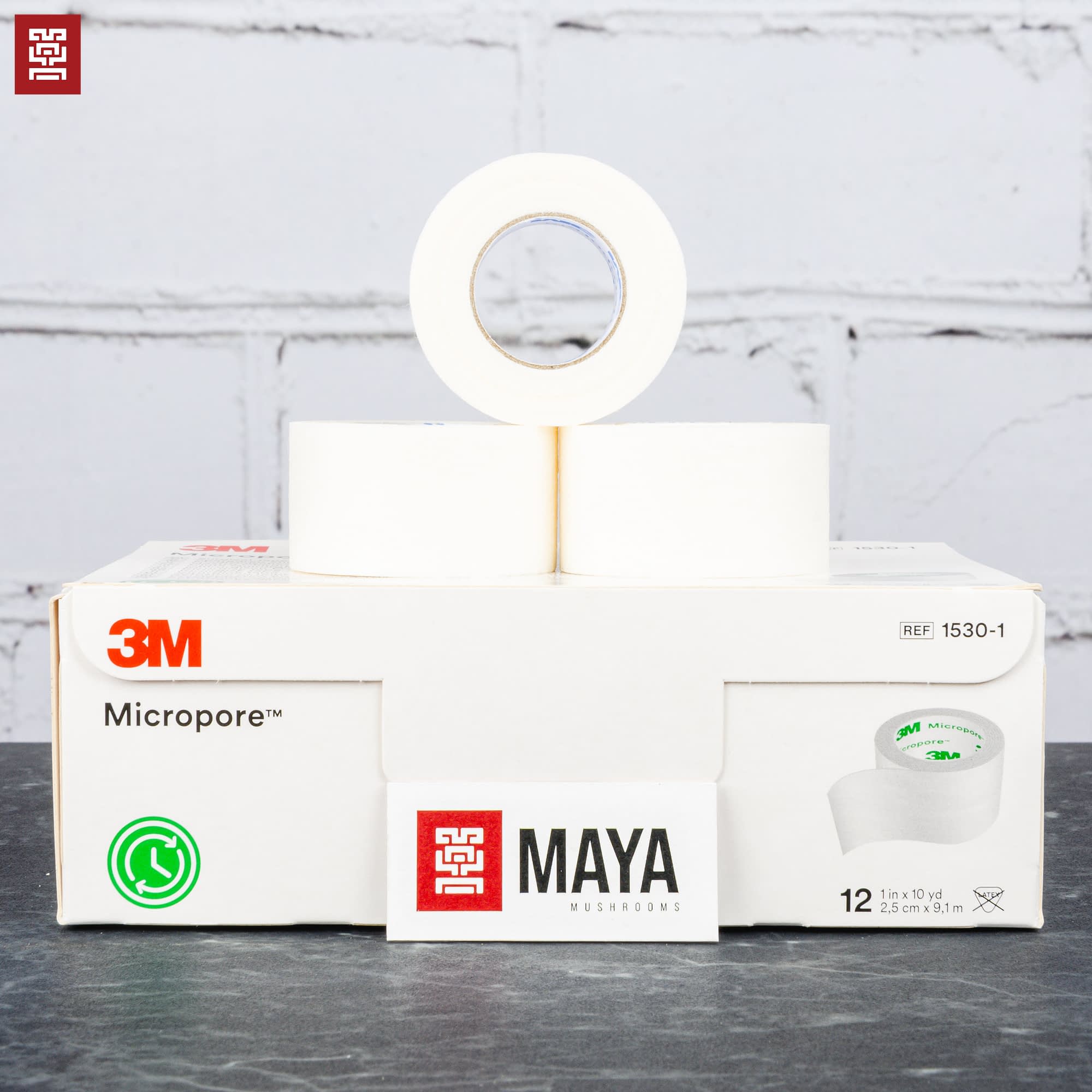 3M Micropore 1-inch Tape Stacked